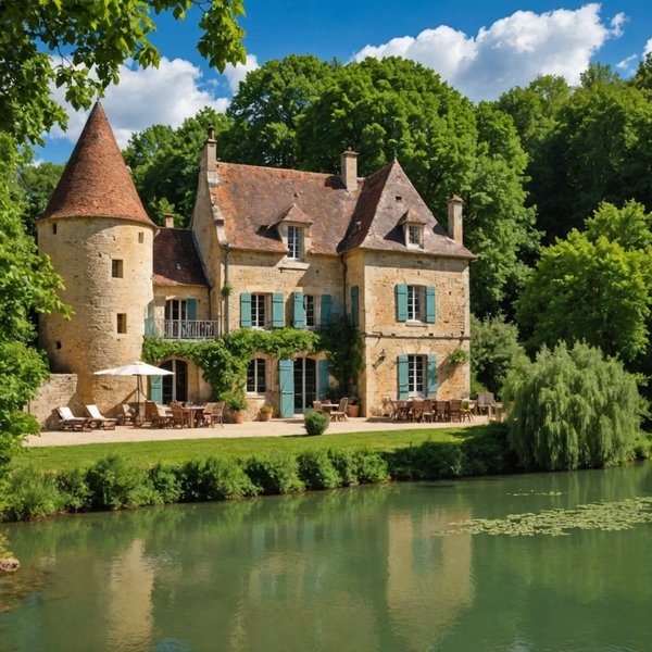 Où peut-on louer une maison de vacances en Dordogne avec des ateliers de cuisine et des visites de châteaux?
